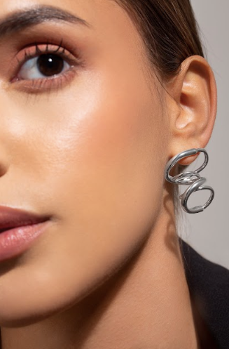 Camille Earrings I Silver & Gold by Pieretti