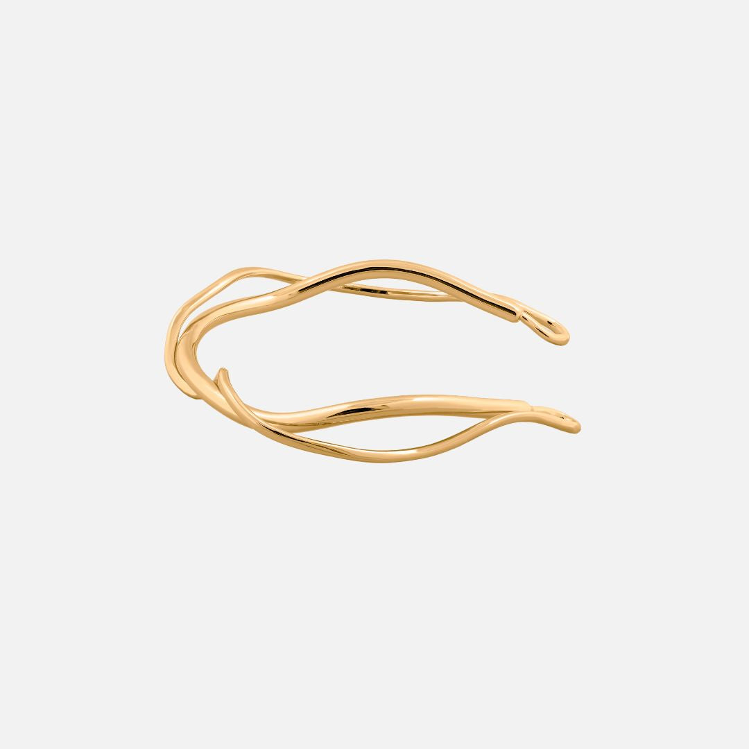 Cleo Cuff I Silver & Gold I Bracelet by Pieretti