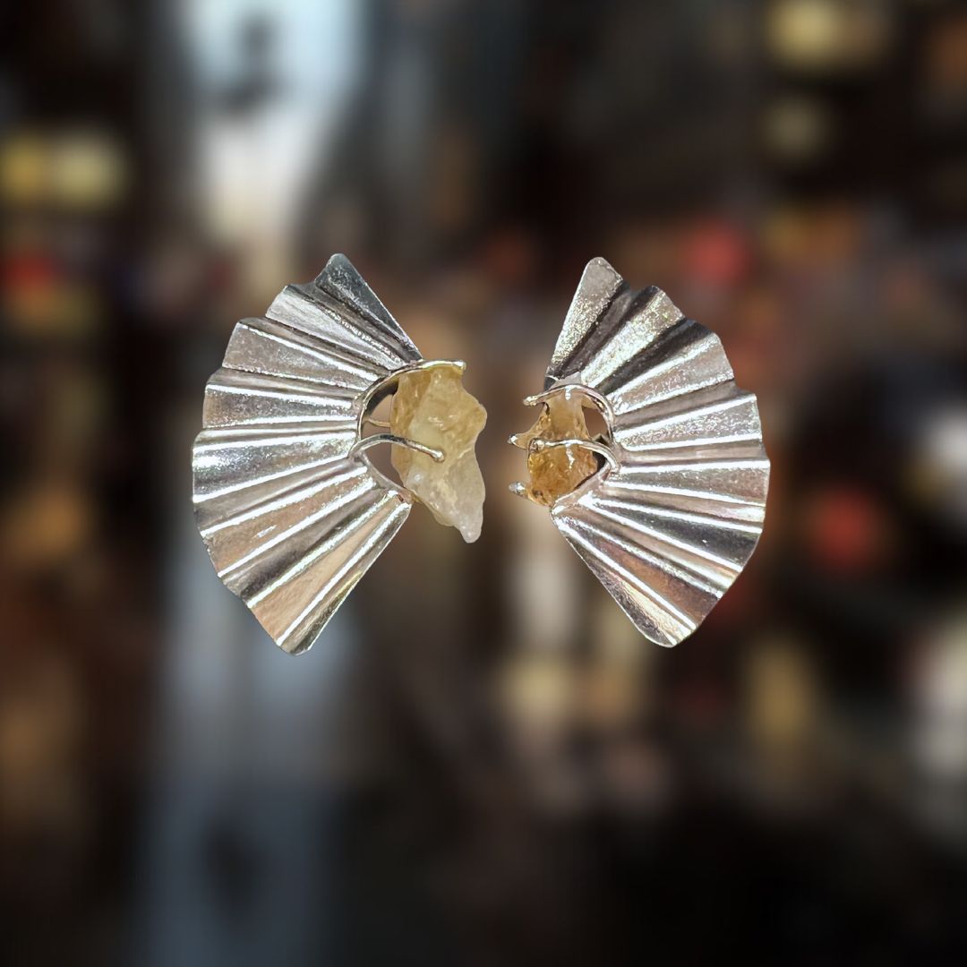 Citrine Studs Earrings