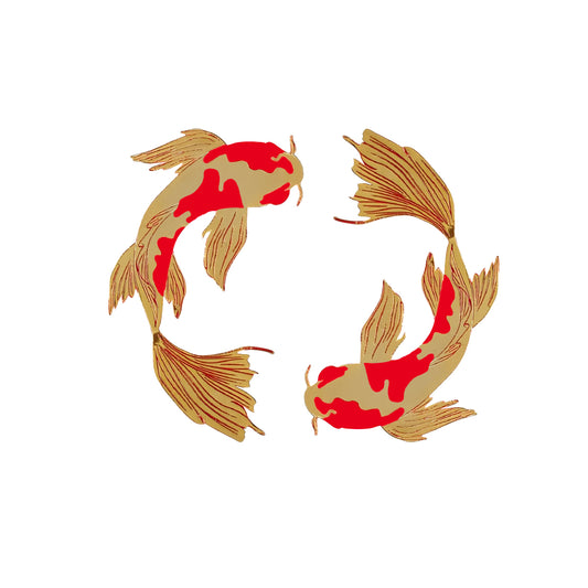 Koi Fish Earrings I 祝好运 Buena Suerte Good Luck I Amulettos x Zarè I Pre-order Yours!