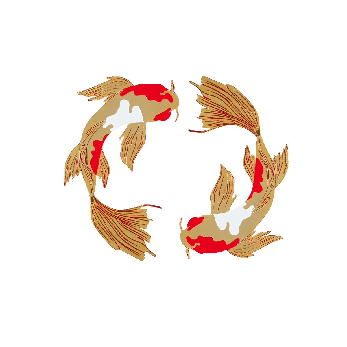 Koi Fish Earrings I 祝好运 Buena Suerte Good Luck I Amulettos x Zarè I Pre-order Yours!