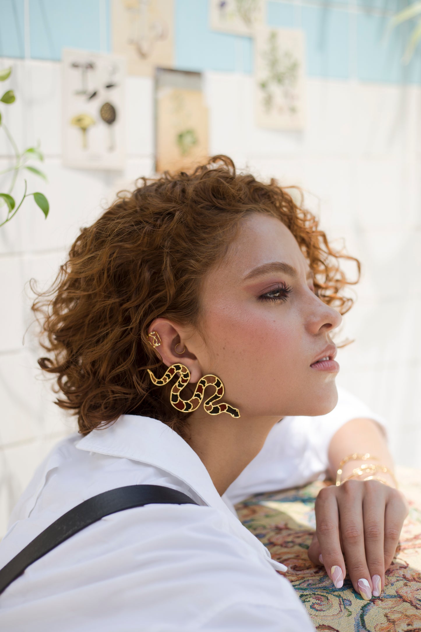 Snake Earrings by Amulettos