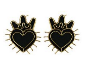 Studs Mini Sagrado Corazón I Earrings by Amulettos