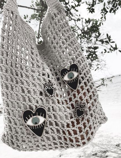 Heart Eye Earrings by Amulettos