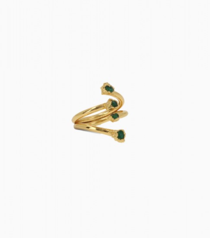 Four Bang Emerald Ring by Fenomena
