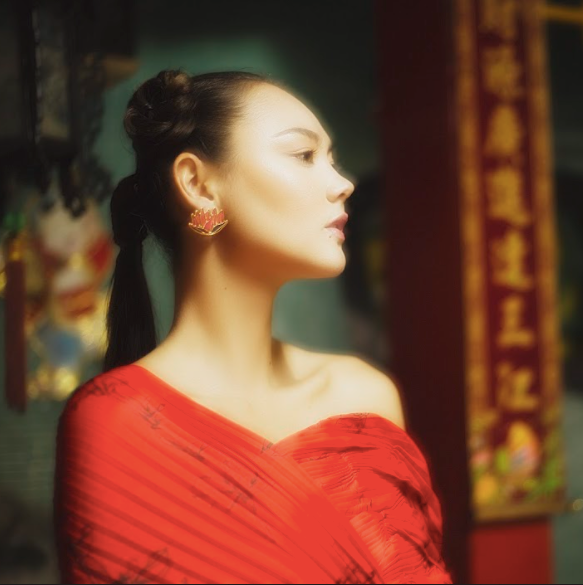 Lotus Flower Earrings I  祝好运 Buena Suerte Good Luck I Amulettos x Zarè