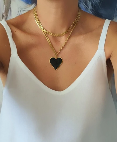 Chunky Love Chain Necklace by Daniela Millán
