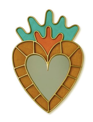 Yellow Heart Mirror by Amulettos Home I Pre-order