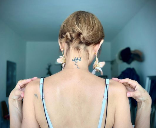 Blush Pink Orchids I Statement Earrings