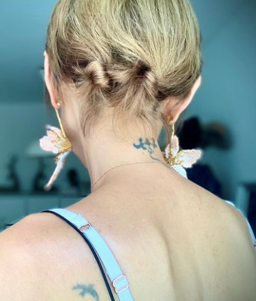 Blush Pink Orchids I Statement Earrings