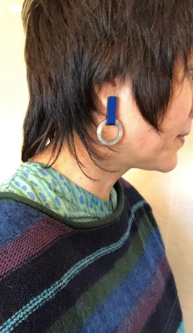 Mies Circle Small Earrings by Iskin Sisters
