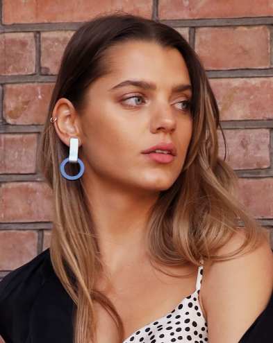 Mies Circle Small Earrings by Iskin Sisters