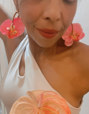 Mini Orchid Hoops I Earrings by Atalí