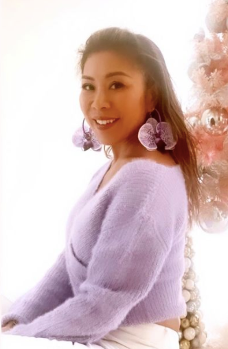 Orchid Hoops I Earrings by Atalí