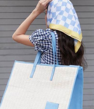 Tablero Azul Small Handkerchief by Vanessa Farina