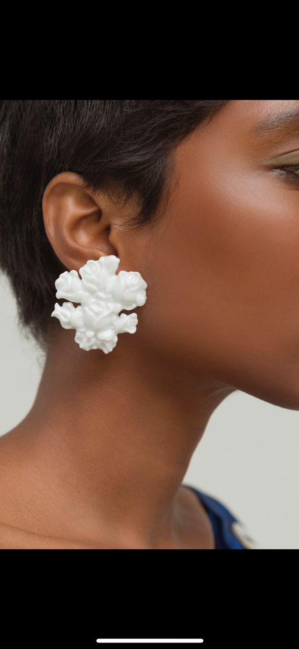 Pure Baroque Roses Earrings by Nayibe Warchausky