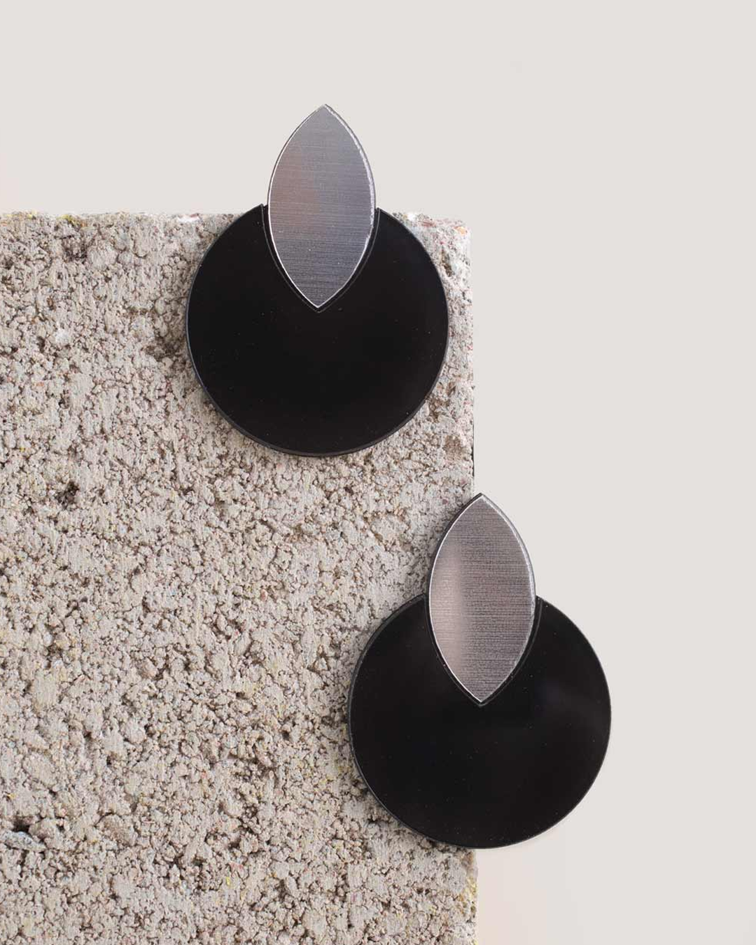 Audrey Circle Drop Earrings by Iskin Sisters