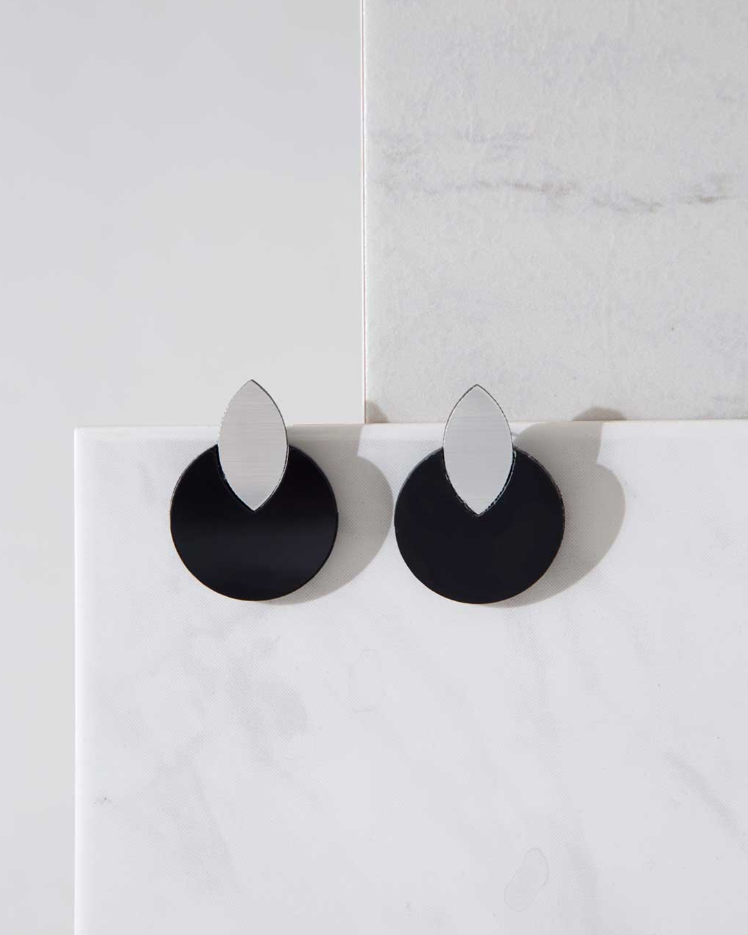 Audrey Circle Drop Earrings by Iskin Sisters
