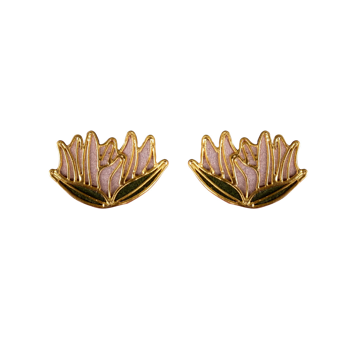 Lotus Flower Earrings I  祝好运 Buena Suerte Good Luck I Amulettos x Zarè