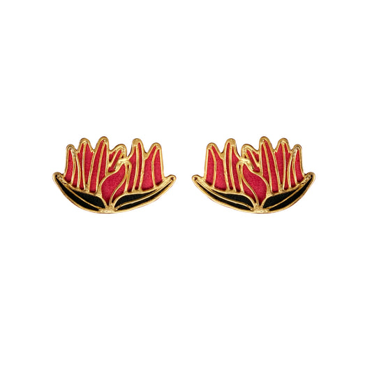 Lotus Flower Earrings I  祝好运 Buena Suerte Good Luck I Amulettos x Zarè