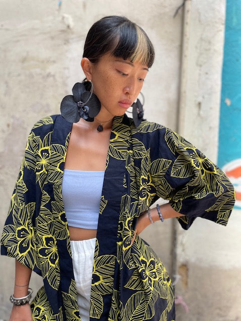 Orchid Hoops I Earrings by Atalí