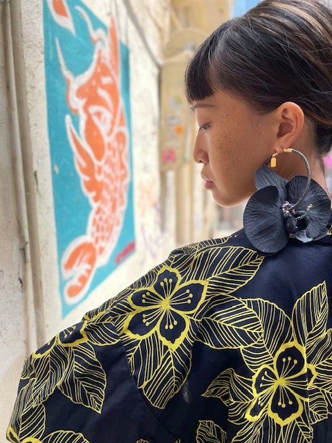Orchid Hoops I Earrings by Atalí