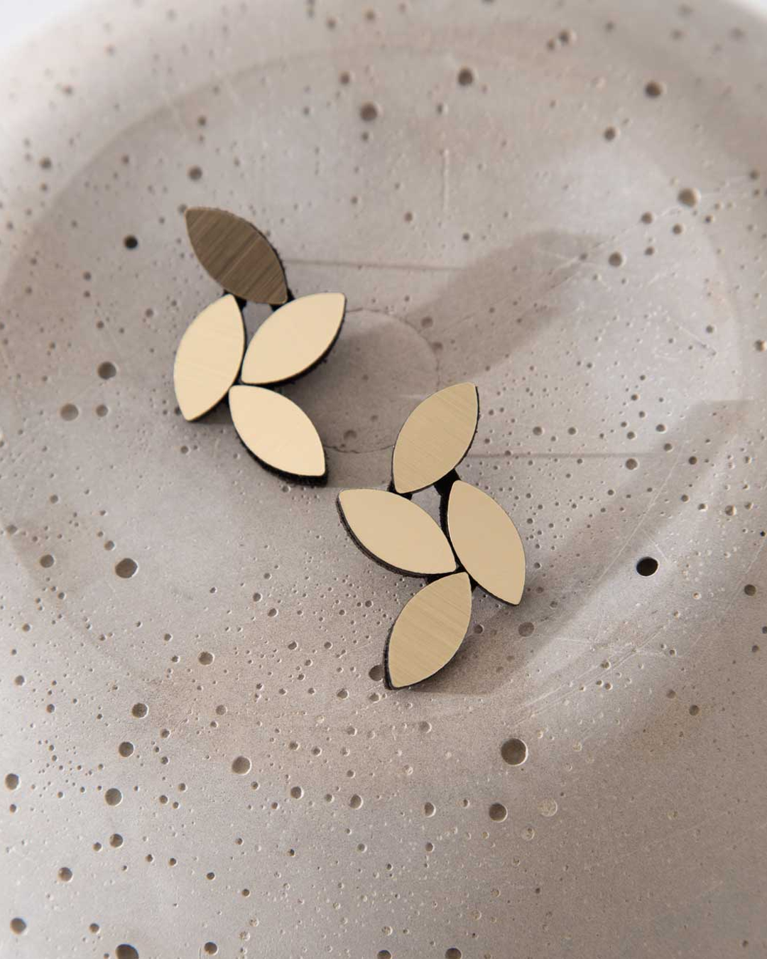 Kate Leaves Medium Earrings by Iskin Sisters
