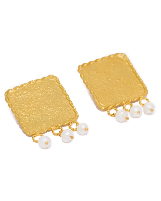 Lingote Cuadrado Earrings by Crisobela