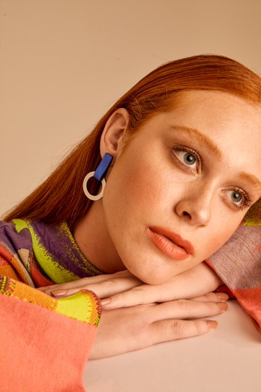 Mies Circle Small Earrings by Iskin Sisters