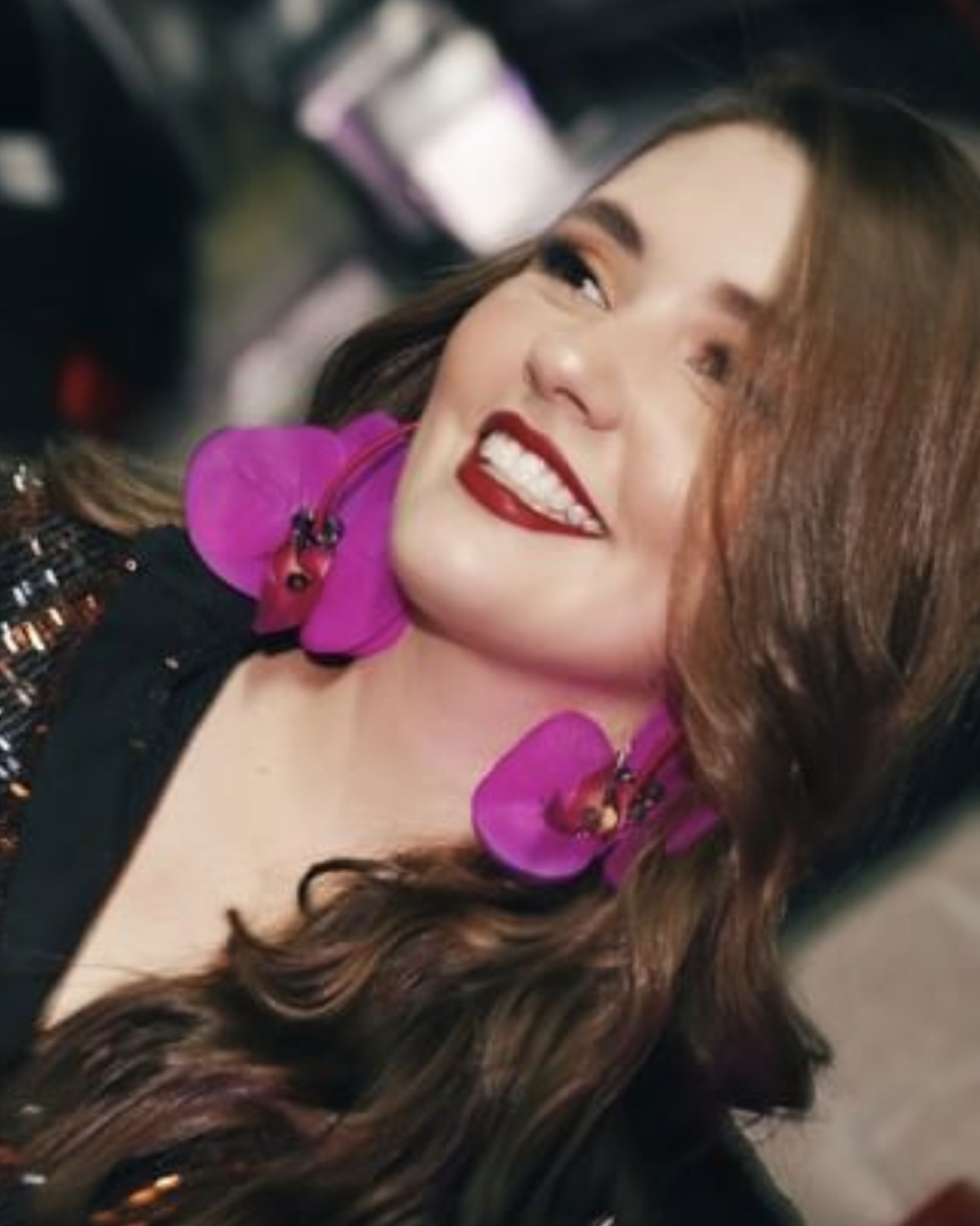 Orchid Hoops I Earrings by Atalí