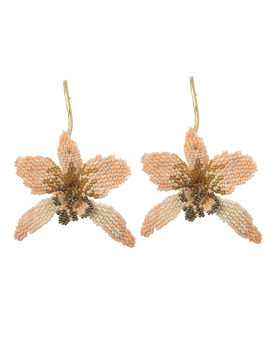 Blush Pink Orchids I Statement Earrings
