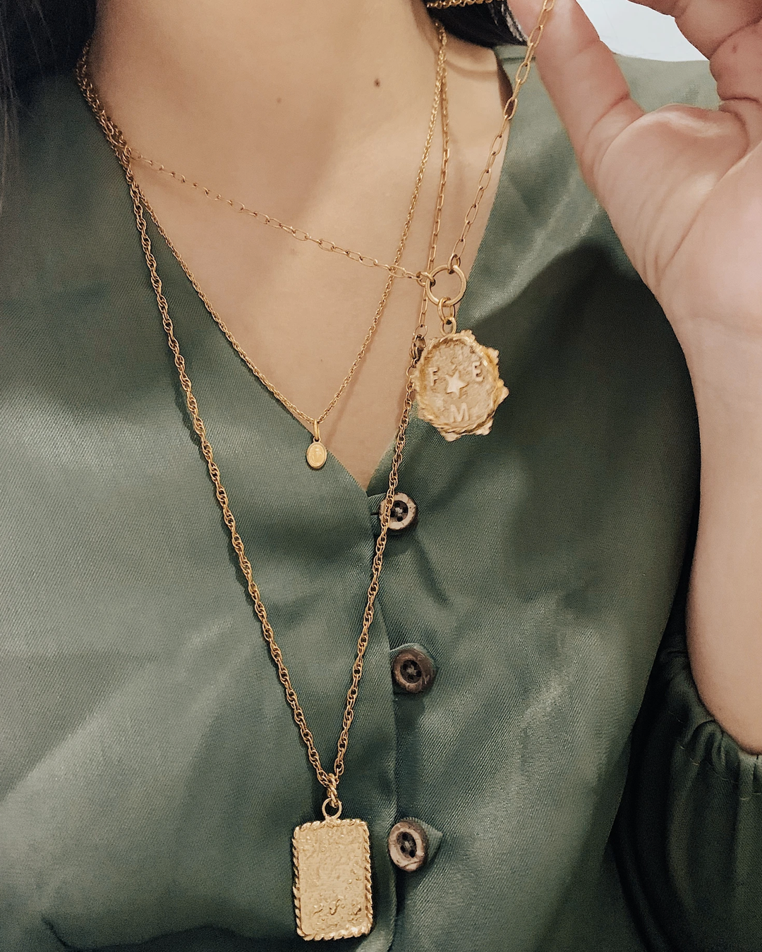 Rectángulo Necklace by Crisobela