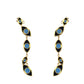 Rain of Eyes Color Dualcuff Earrings by Amulettos