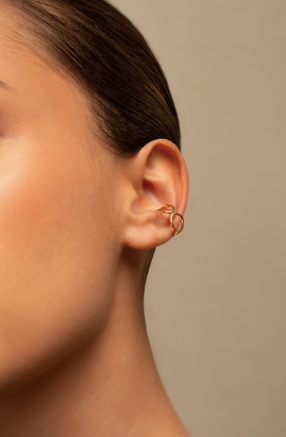 Niki Earcuff I Silver & Gold Earrings by Pieretti