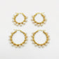 Pearl Hoops by Zarè