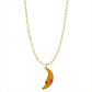 Chain Link Mini Velvet Moon Yellow by Amulettos