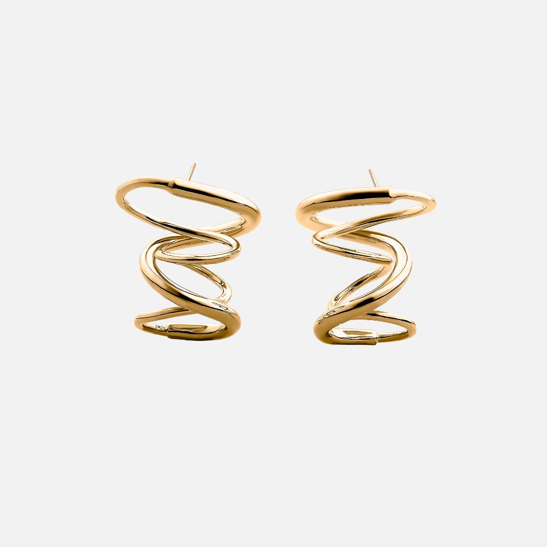 Camille Earrings I Silver & Gold by Pieretti