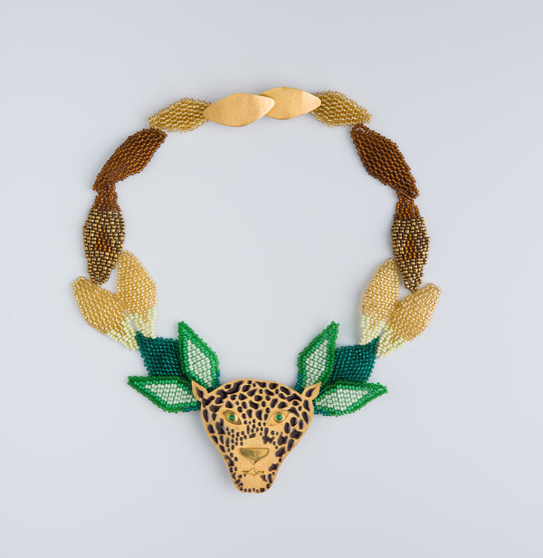 Jaguar en la Selva Necklace