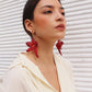 Red Orchids Earrings I Contact us for Pre Order