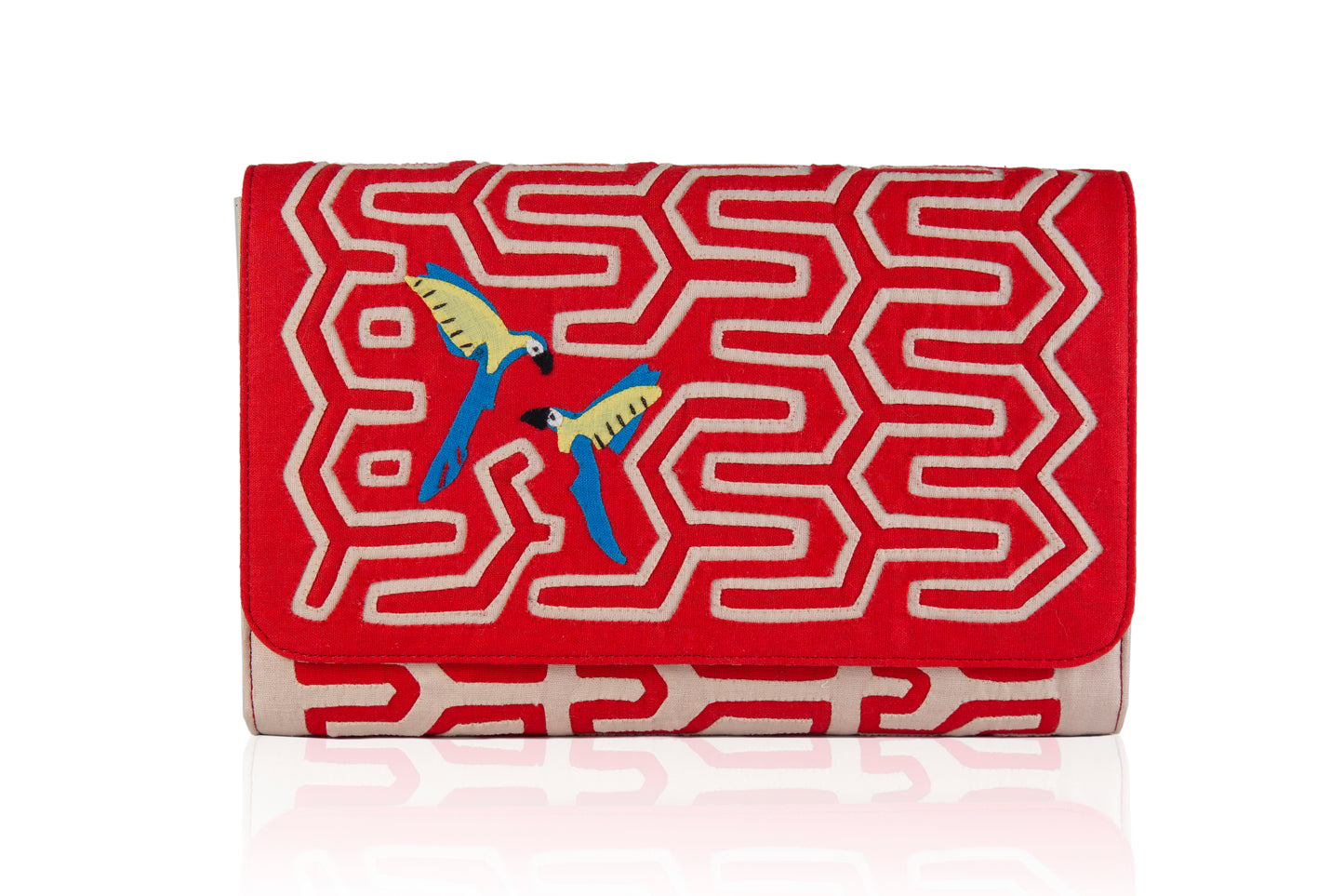 Flying Guacamayas Clutch by Mola Sasa