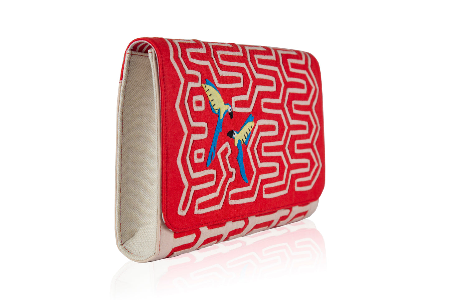 Flying Guacamayas Clutch by Mola Sasa