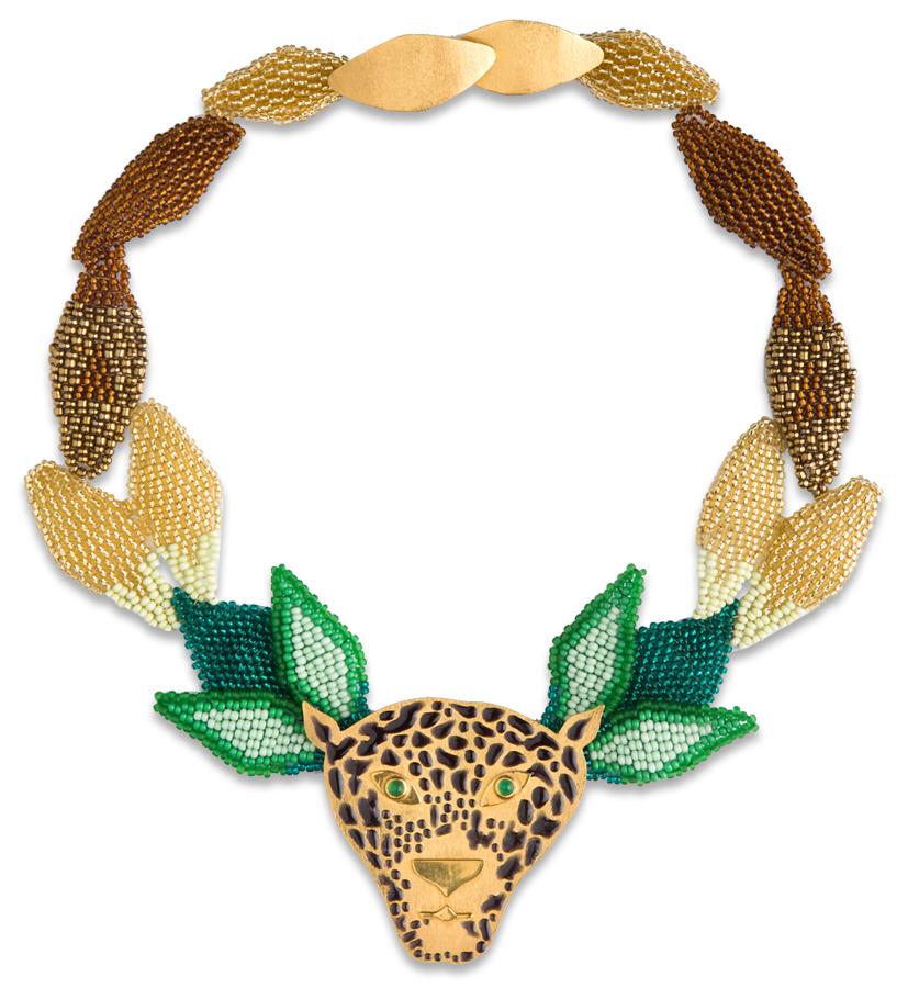 Jaguar en la Selva Necklace