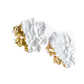 Duo Baroque Roses Earrings by Nayibe Warchausky