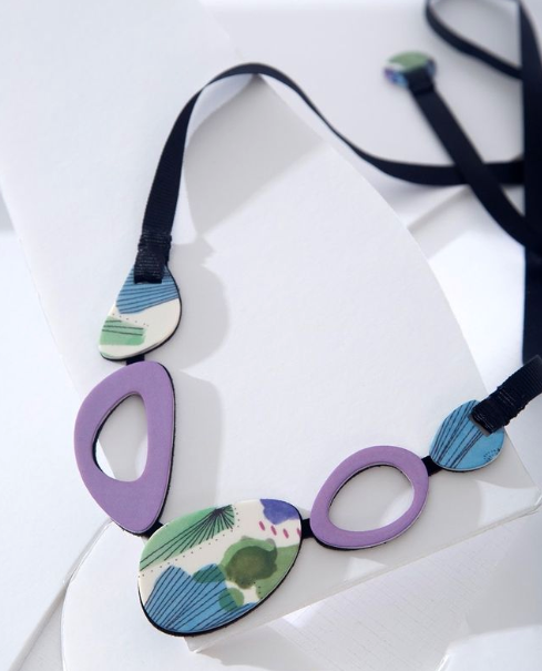 Print Necklace by Iskin Sisters