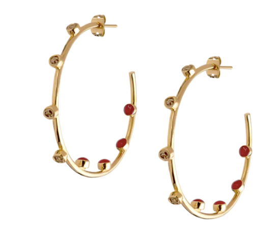 Romance Hoops I Earrings by Daniela Millán