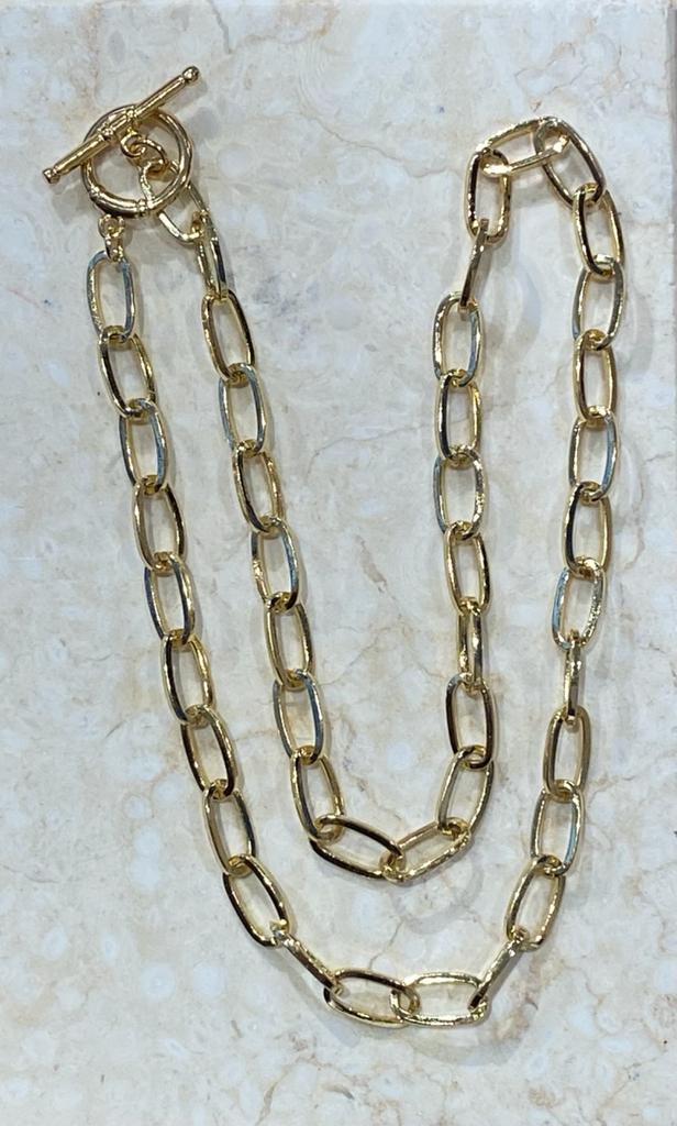 Clip Gold Chain with Circle Closure | Necklace by Zarè