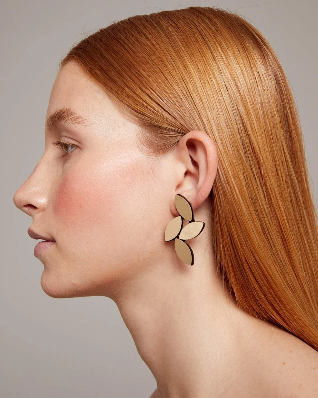 Kate Leaves Medium Earrings by Iskin Sisters