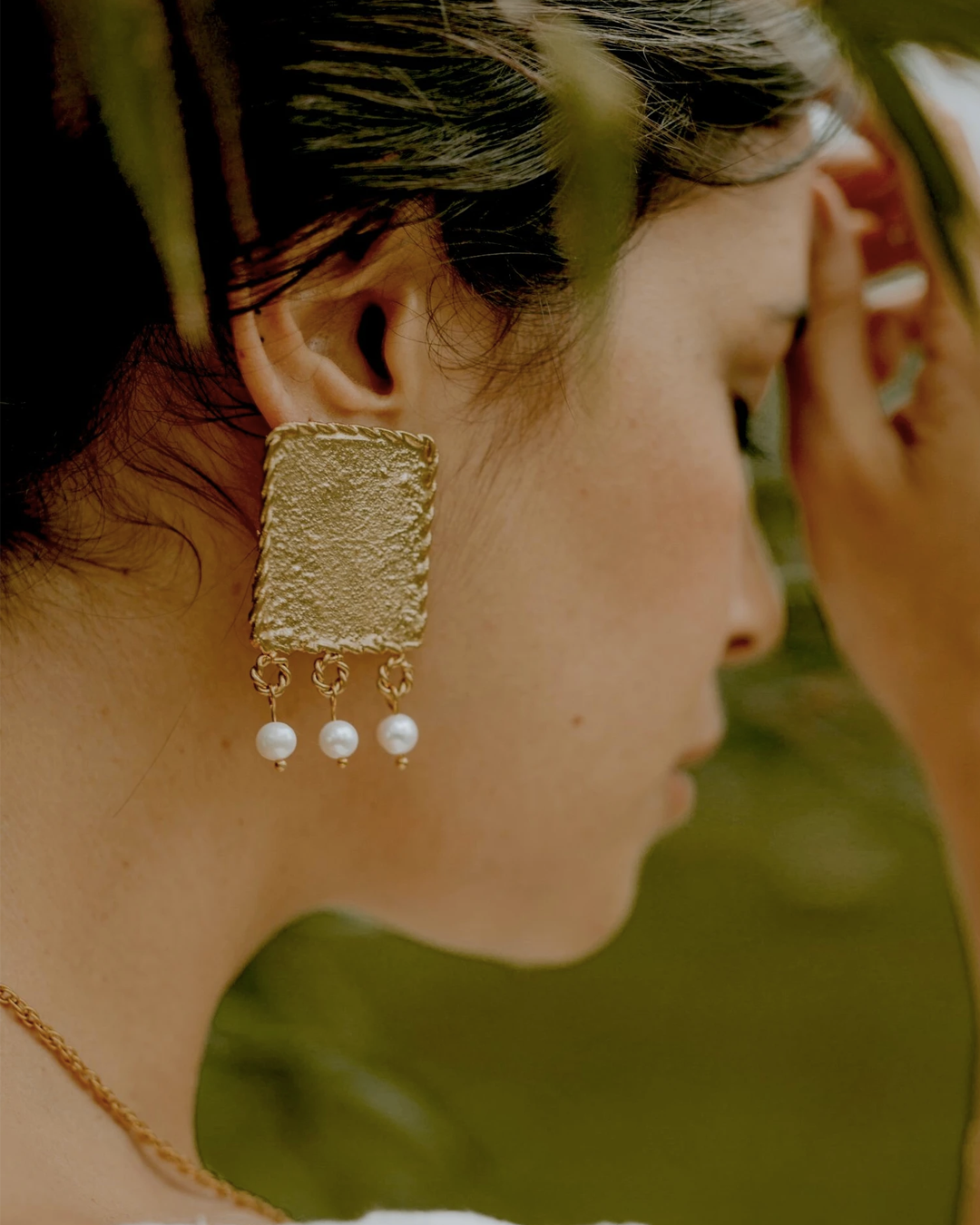 Lingote Cuadrado Earrings by Crisobela