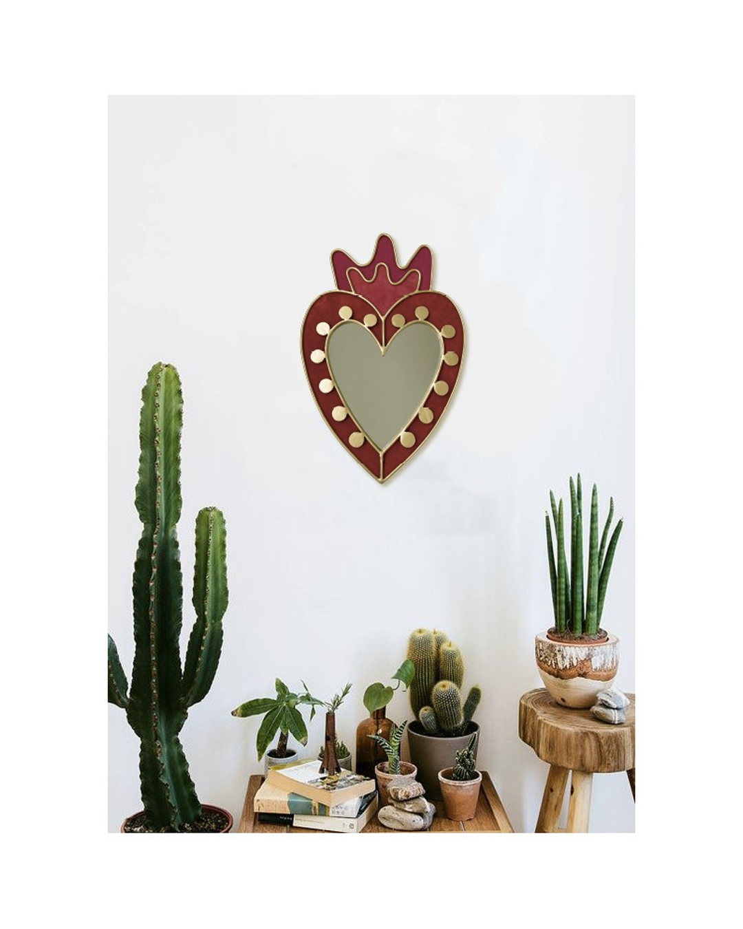 Heart and Dots Mirror by Amulettos I Contact Us for Pre Order - Customise Yours!