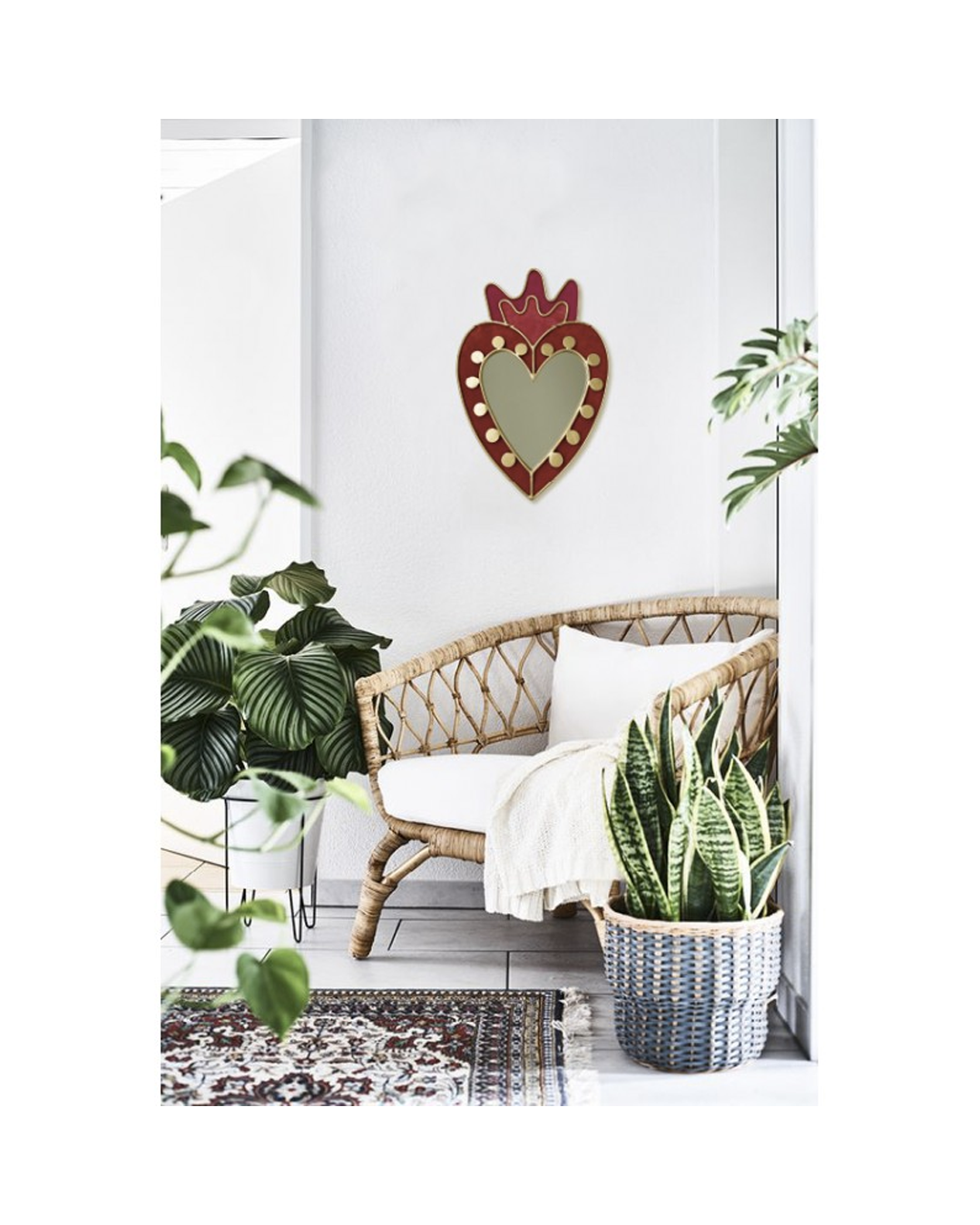 Heart and Dots Mirror by Amulettos I Contact Us for Pre Order - Customise Yours!